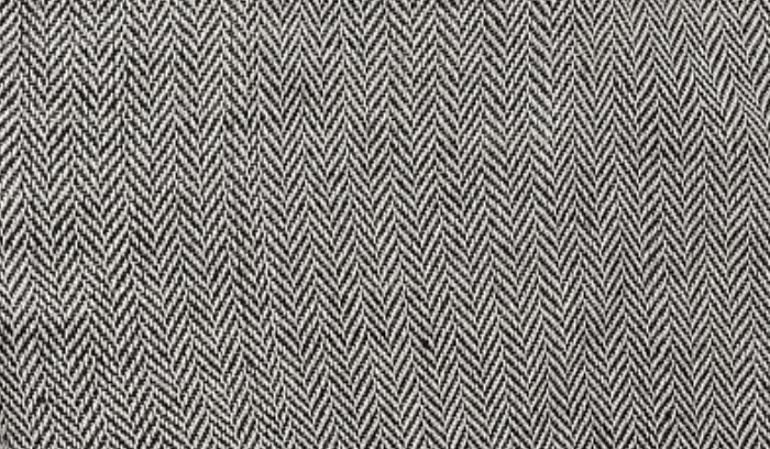 Herringbone Tote  White/Black