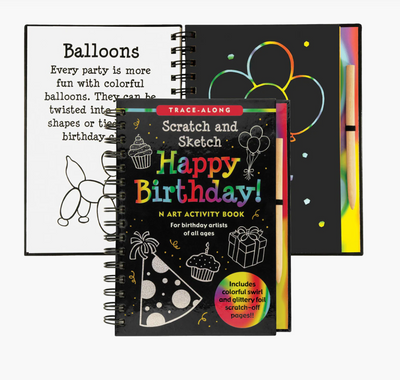 Happy Birthday! Scratch and Sketch Book