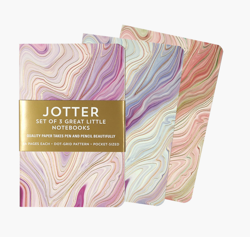 Jotter Mini Notebook Set: Agate Set of 3