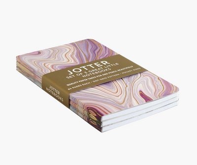 Jotter Mini Notebook Set: Agate Set of 3