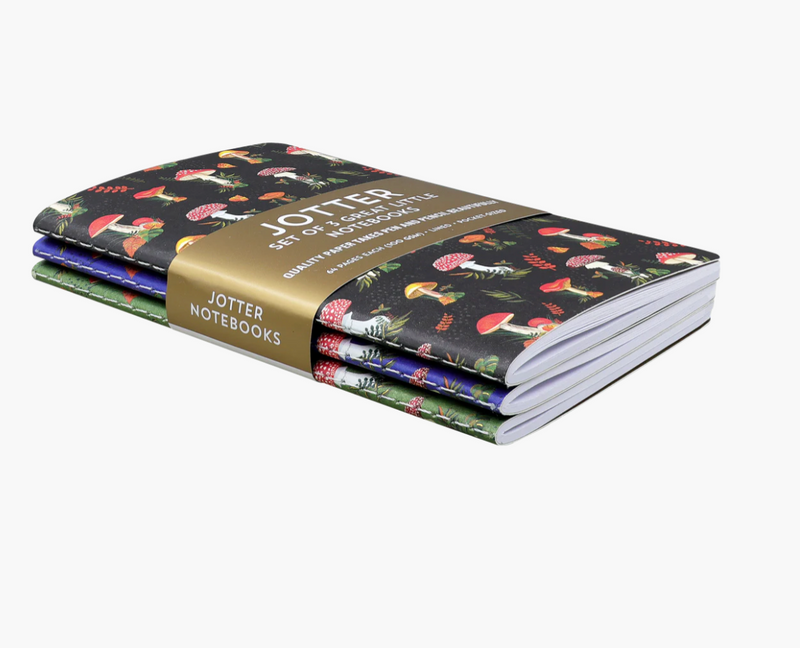 Jotter Mini Notebook Set of 3 : Mushrooms