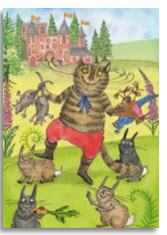 Puss & Boots Birthday Fairy Story Card