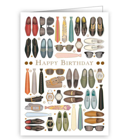 Mens Happy Birthday Enclosure Card
