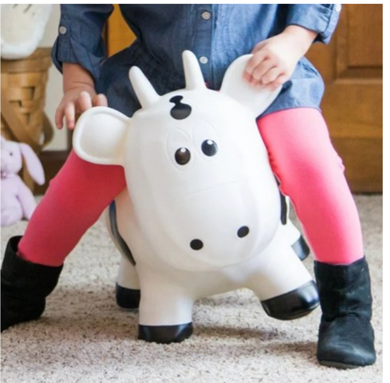 Farm Hoppers Inflatable Toddler Safe Bouncing Cow