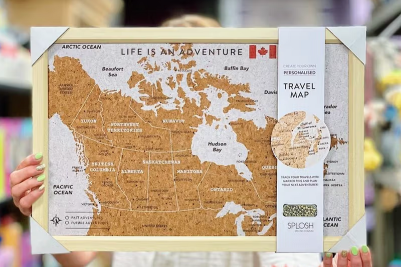 Travel Board Small Canada Map