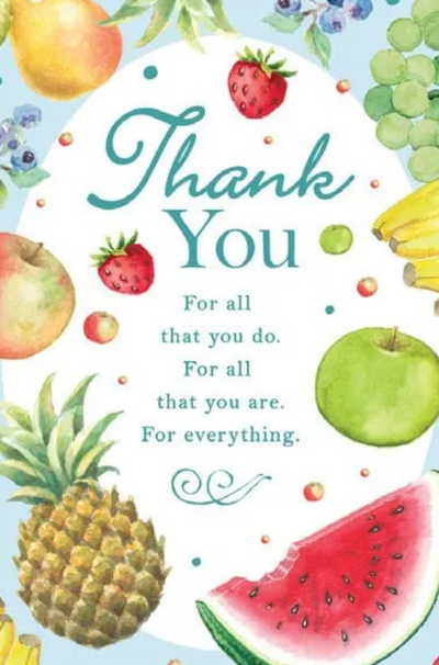 Fruit Thank You Card
