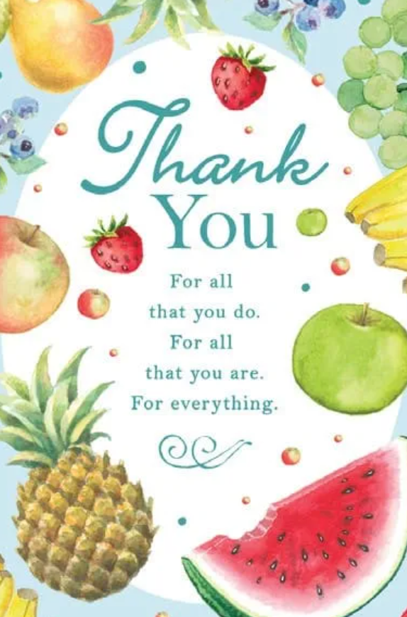 Fruit Thank You Card
