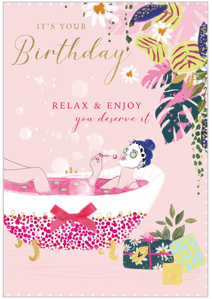 Happy Birthday Relax Card