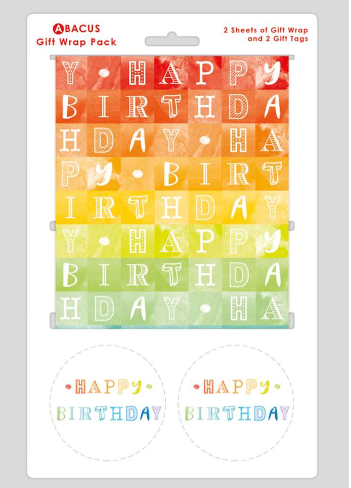 Happy Birthday Gift Wrap Pack