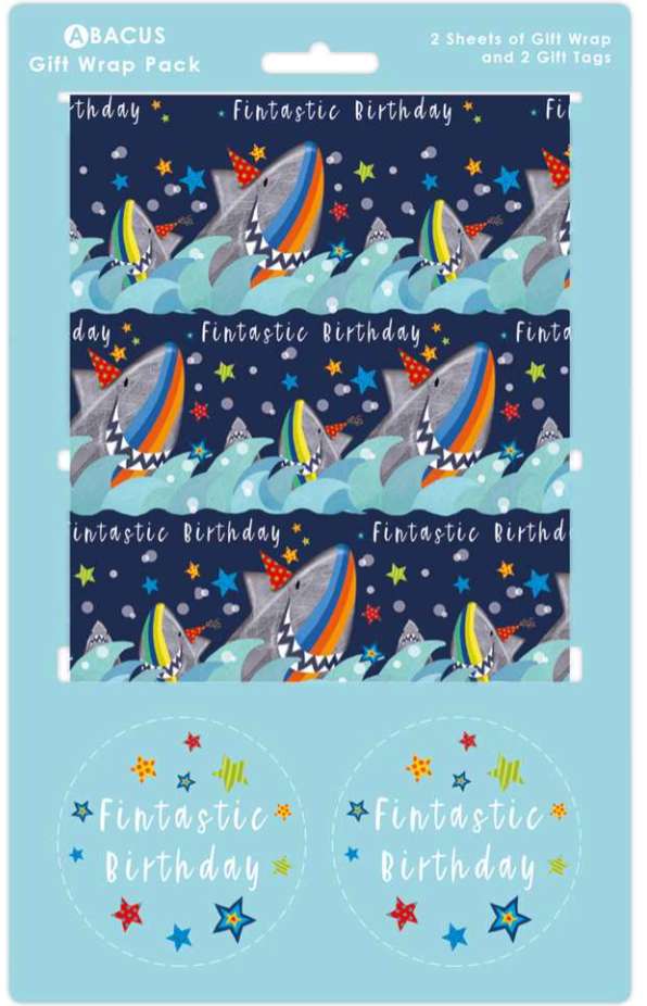 Sharks Gift Wrap Pack