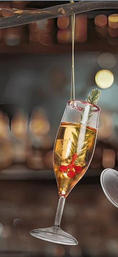 Holiday Champagne Ornament