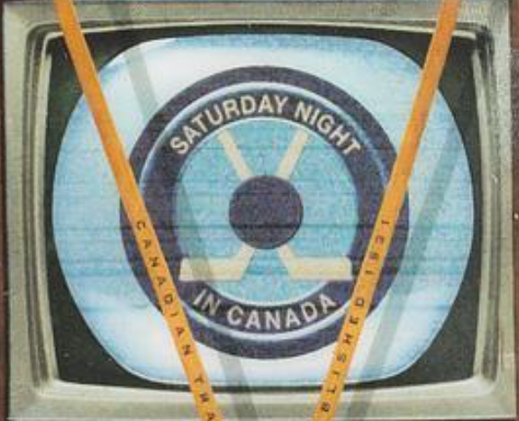 Vintage TV with Hockey Sticks Ornament