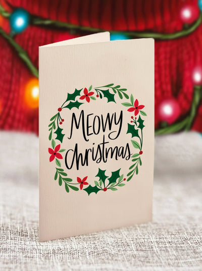 Mini Christmas Kitten Pop-up Greeting Card