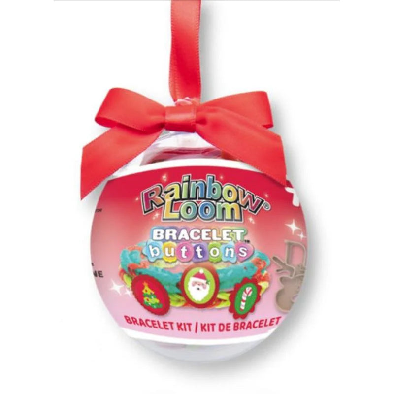 Rainbow Loom  Bracelet Button Kit Holiday Ornament