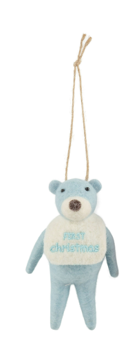 Embroidered Baby Bear Ornament