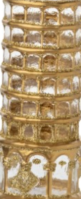 Leaning Tower of Pisa Blown Glass Ornament