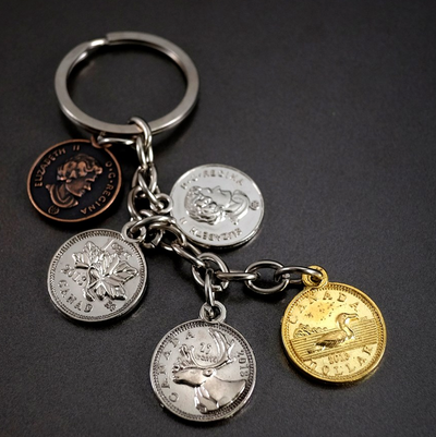 Canadian Coins Keychain