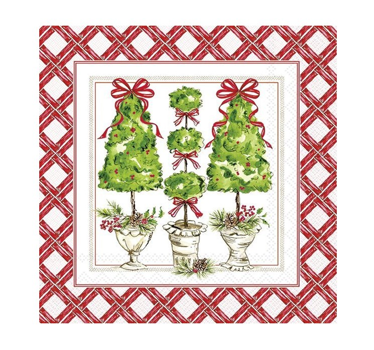 Holly Topiary Napkins