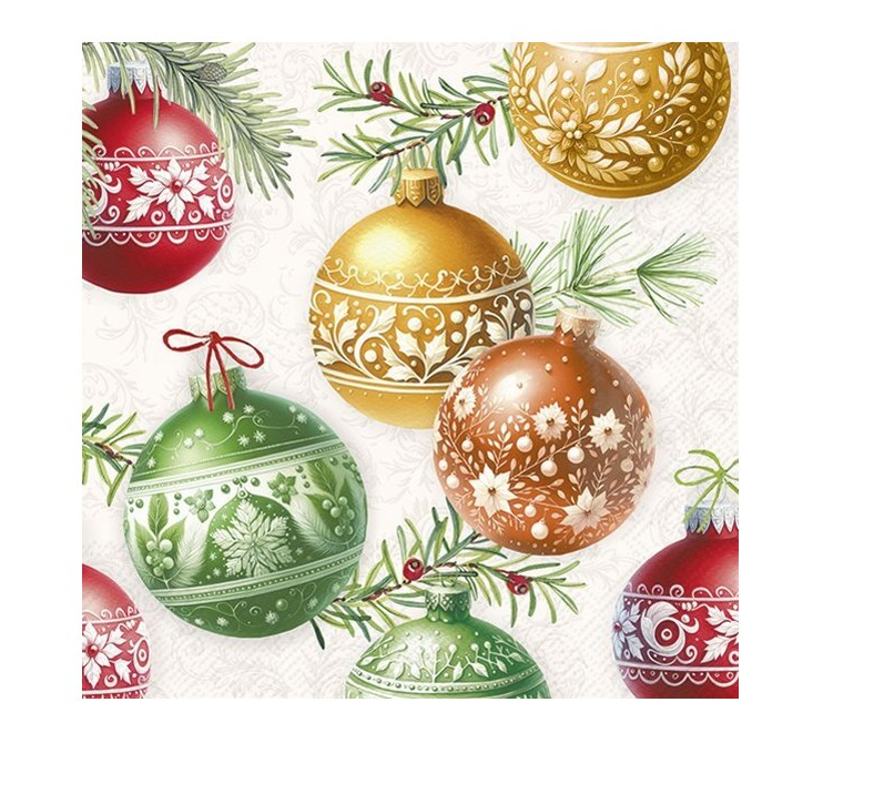 Christmas Baubles Napkins