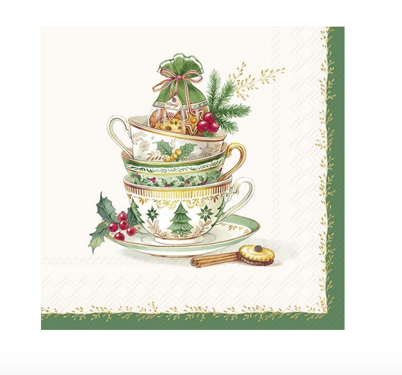 Festive Tea Time Luncheon Napkins