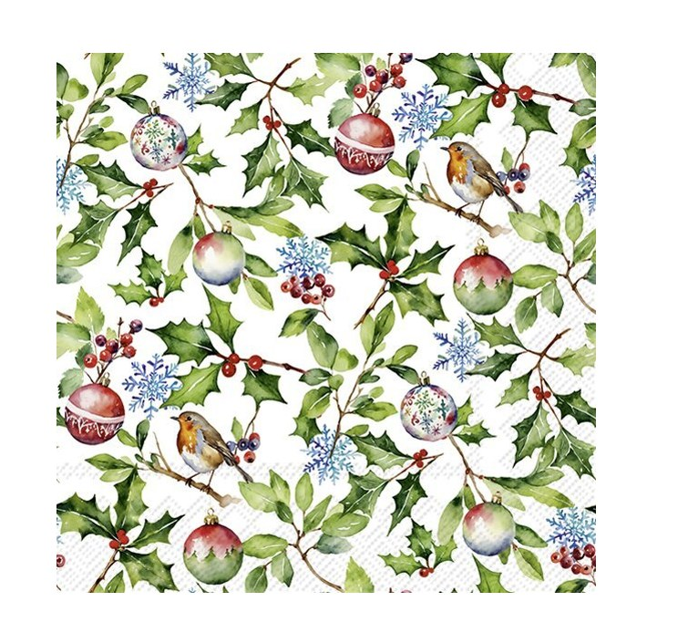 Christmas Holly Napkins
