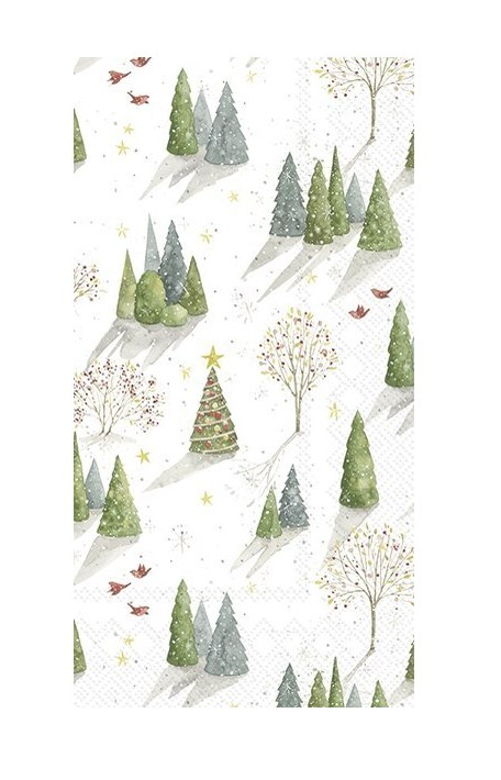 Decorated Tree Guest Napkins
