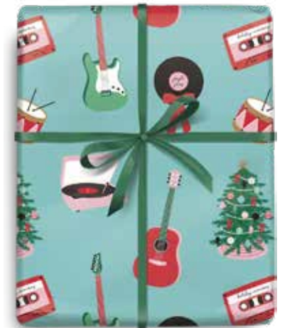 Jumbo Gift Wrap Roll, Holiday Jam Session