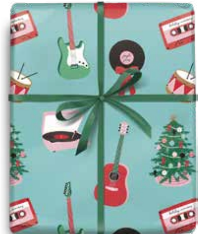 Jumbo Gift Wrap Roll, Holiday Jam Session
