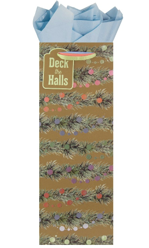Pine Festoon Wine Bag