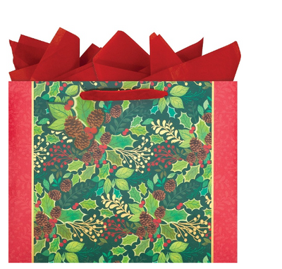 Seasonal Greens Gift Bag