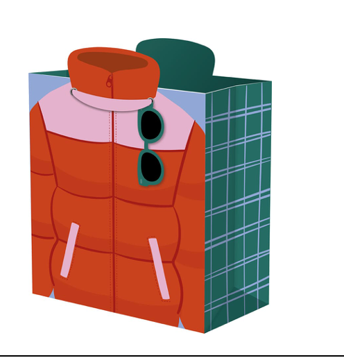 Puffer Jacket Medium Gift Bag