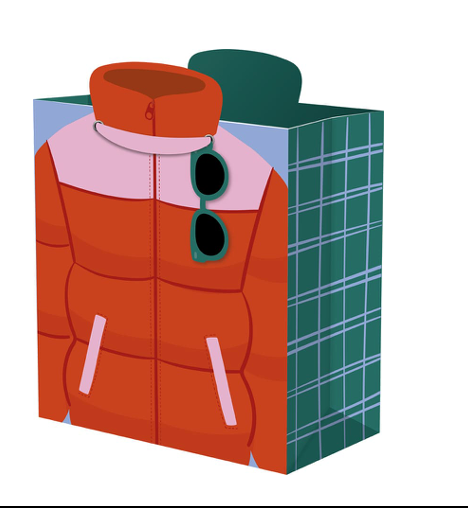 Puffer Jacket Medium Gift Bag