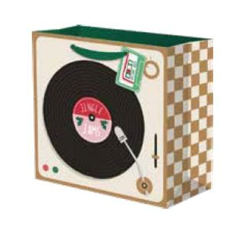 Record Player Medium Gift Bag