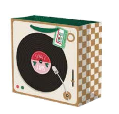 Record Player Medium Gift Bag