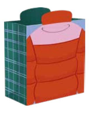 Puffer Jacket Medium Gift Bag
