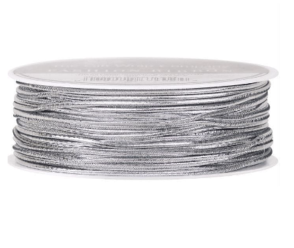 Silver RIBBON/Elastic Cord
