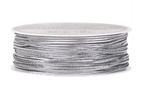 Silver RIBBON/Elastic Cord