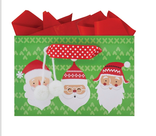 Santas Pom Pom Petite Gift Bag