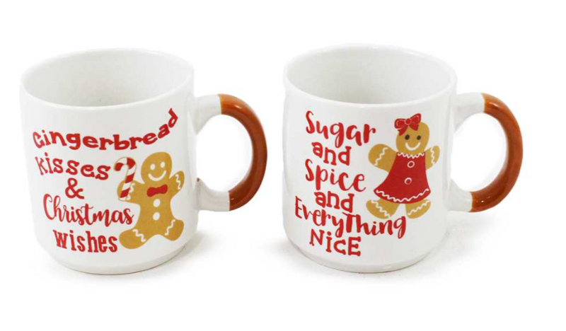 Stackable Gingerbread Mugs