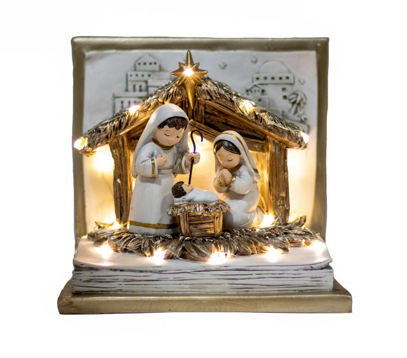 LED Book Nativity