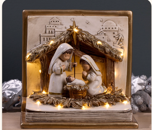 LED Book Nativity
