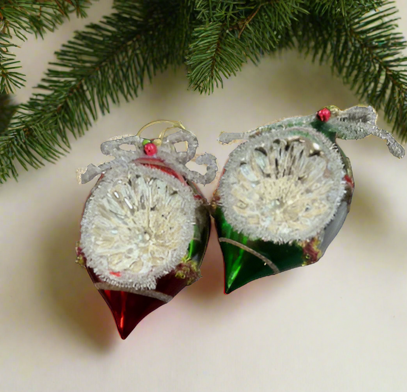 Tinsel Reflector Finial Ornament