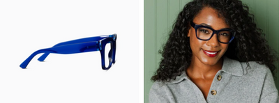 Shine On Blue Reading Glasses - Peepers
