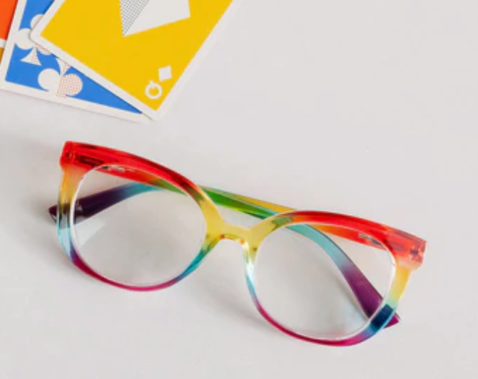 Fiona Rainbow Ombre Reading Glasses - Peepers