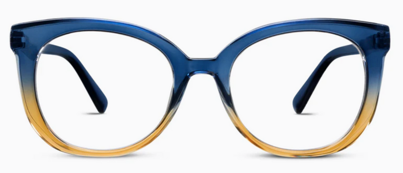 Fiona Blue/Amber Ombre Reading Glasses - Peepers