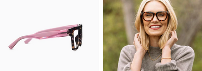 Take a Bow Pink Botanico Reading Glasses - Peepers