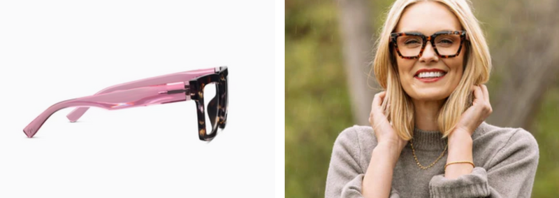 Take a Bow Pink Botanico Reading Glasses - Peepers