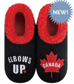 Mens Elbows Up Pairable Slippers