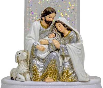 Nativity Scene LED Cross