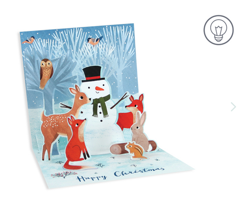 Forest Snowman - Pop Up Christmas Card